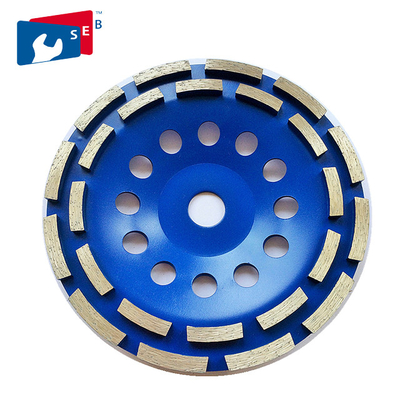 Cina 125mm Diamond Grinding Wheel dengan Double Row untuk Lantai Marmer Beton pemasok