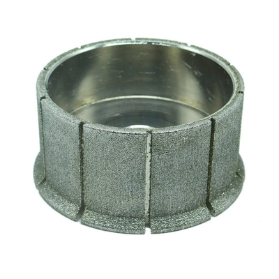 Silver Dry Edge Electroplated Diamond Grinder Wheel Logo ODM